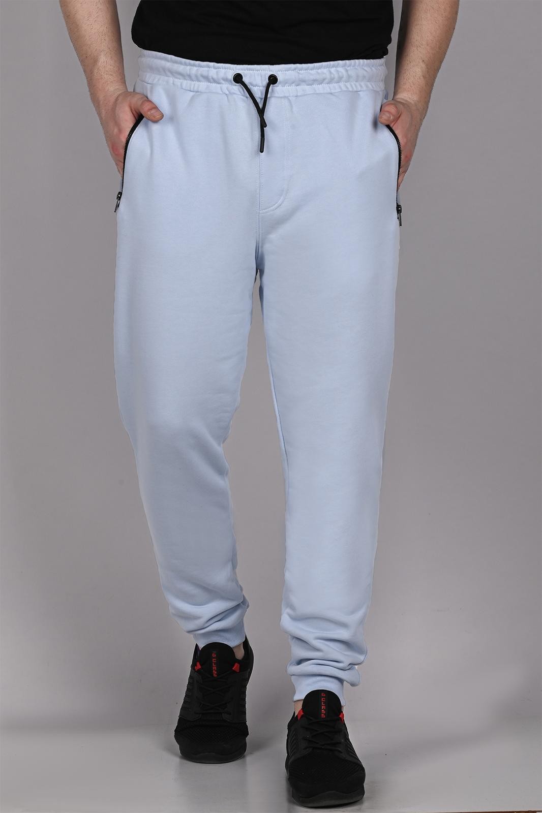 men's Tracksuit Bottoms with zipper-pockets-Men's-esofman-alti-1Fermuar Pockets