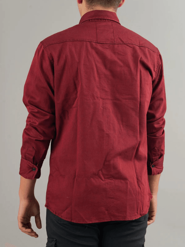 Men's Shirt With Gabardine Double Pockets With Snap Buttons