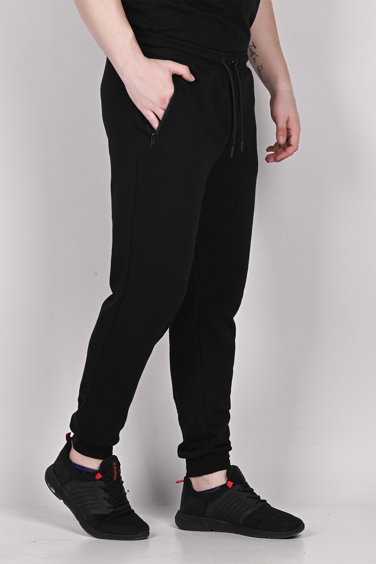 Men's Tracksuit Bottoms with Zipper Pockets