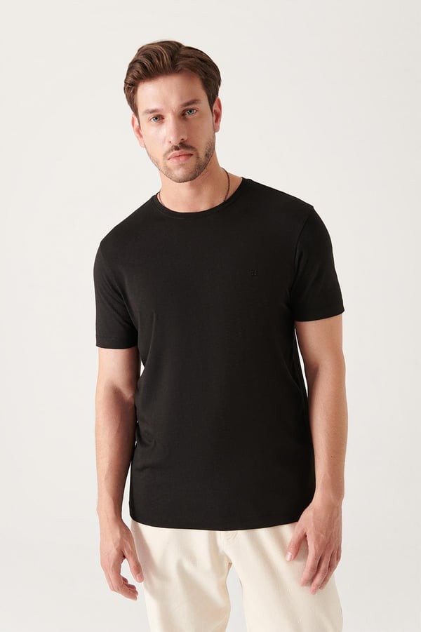 Erkek Regular Fit Pamuklu Basic T-shirt