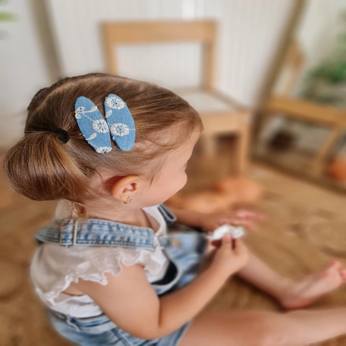 Denim Fisto Çıtçıt Toka Çift