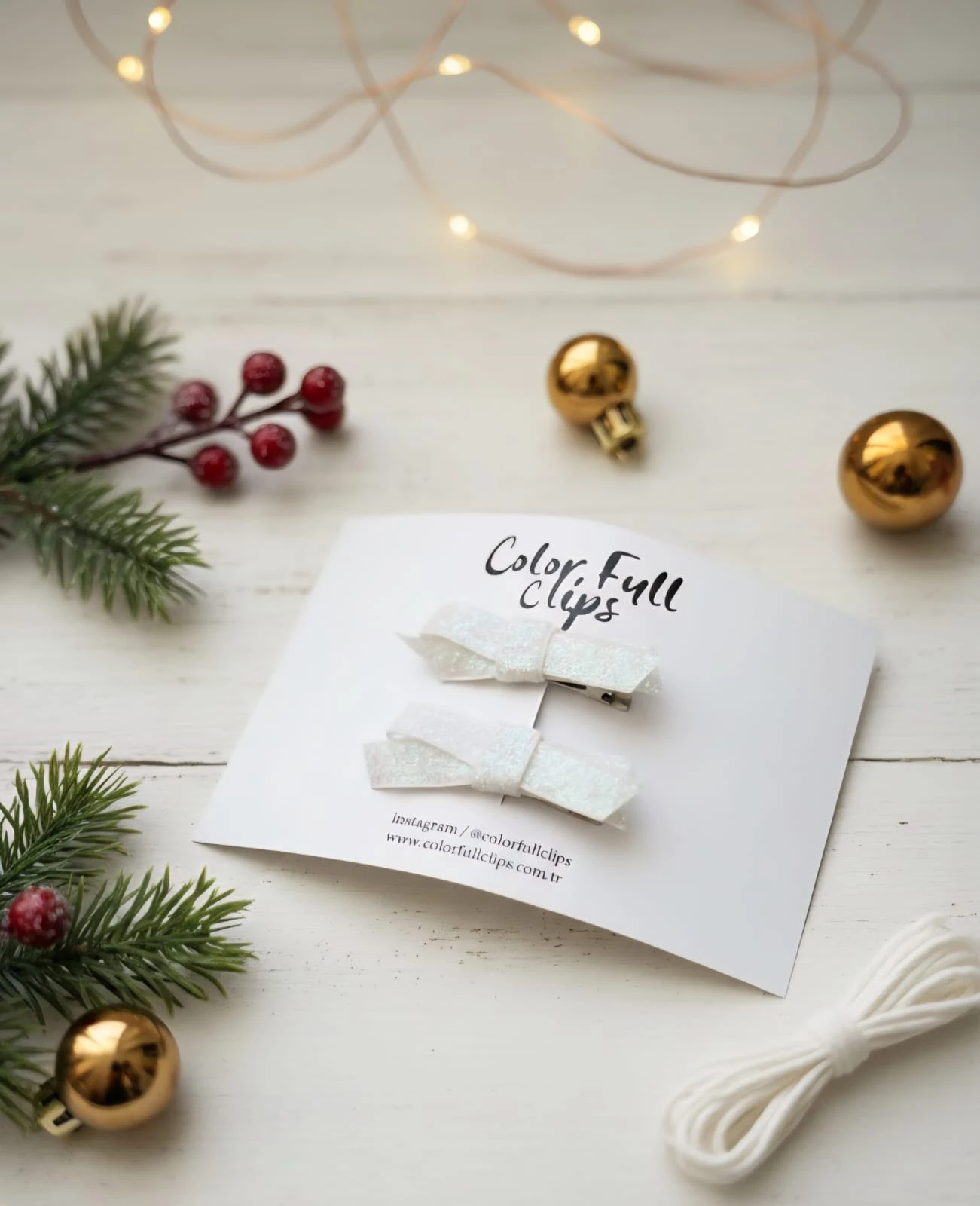 Simli Fiyonk 4 cm Klips Toka 2 'li