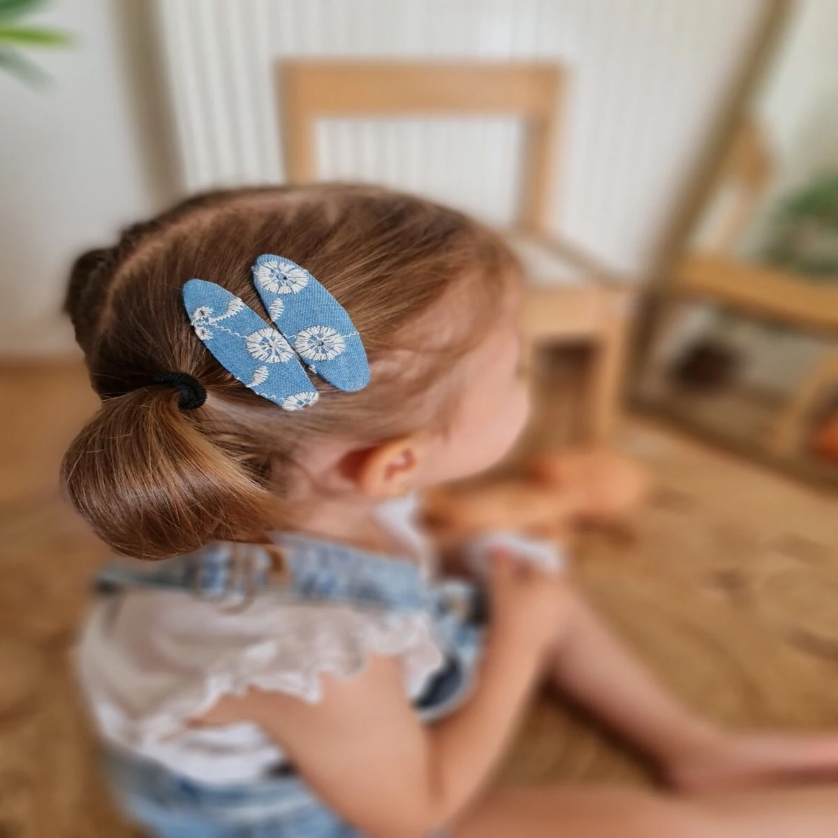 Denim Fisto Çıtçıt Toka Çift