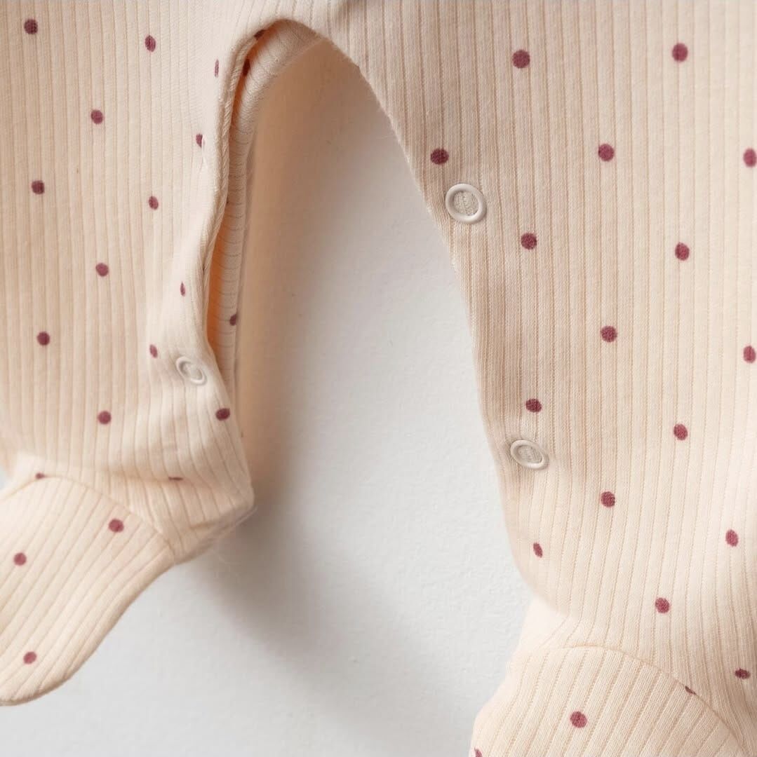 Puantiye Desenli Somon Tulum-Bandana Set