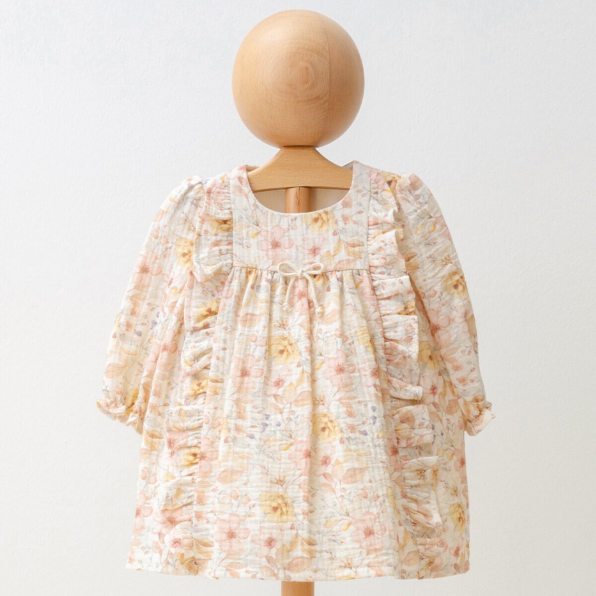 Çiçek Desenli Müslin Elbise