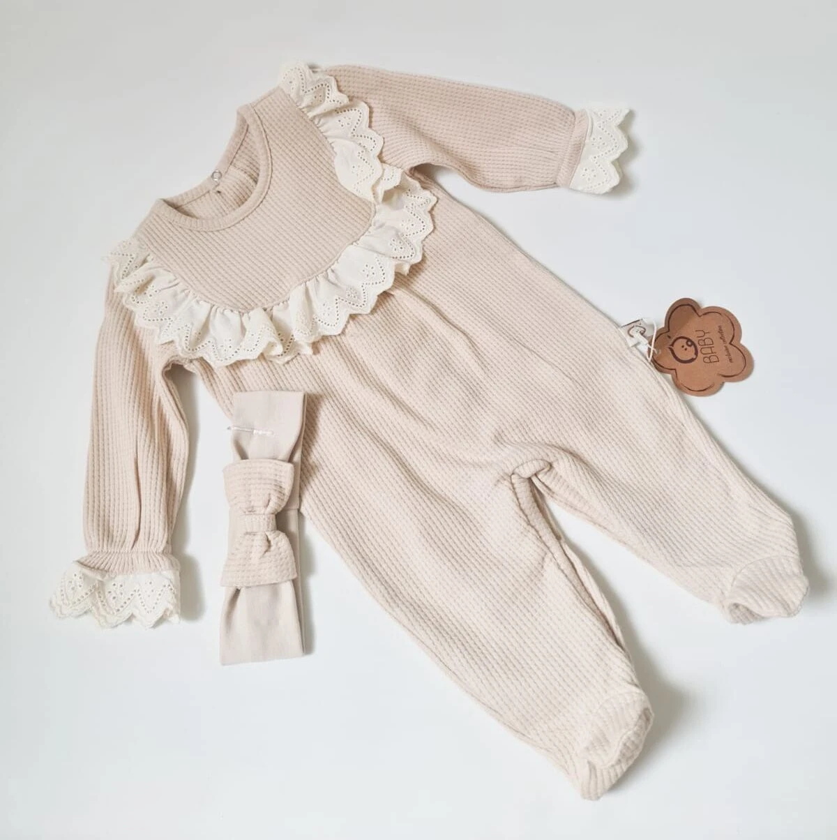 Fistolu Waffle Tulum Bej