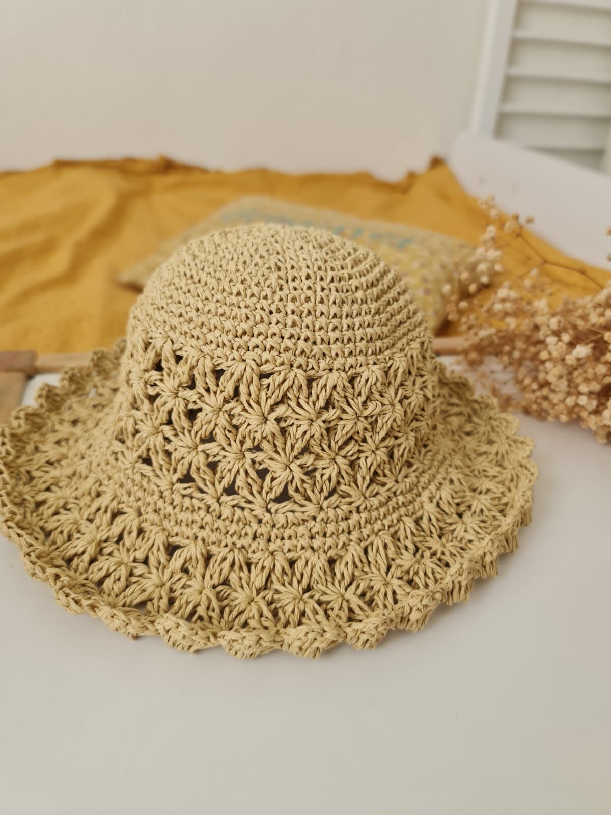 El Örgüsü Hasır Şapka