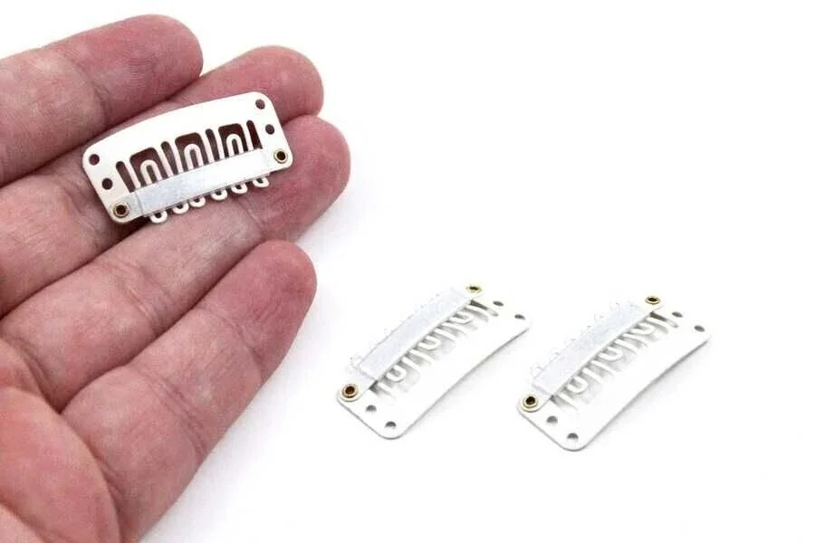 Glitter Bulutlu Gökkuşağı Az Saçlı Bebek Tokası - 33 mm