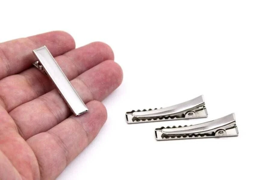 4'lü Papatya Desenli El Örgüsü İnci Detaylı Çocuk Klips Toka Seti - 4 cm