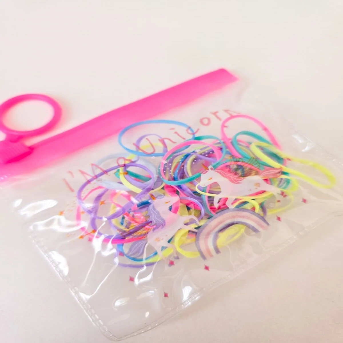 Renkli Lastik Toka Cüzdanlı