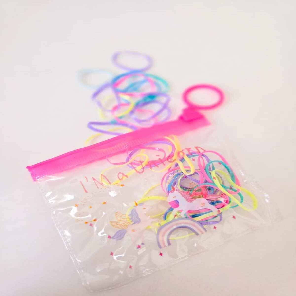 Renkli Lastik Toka Cüzdanlı