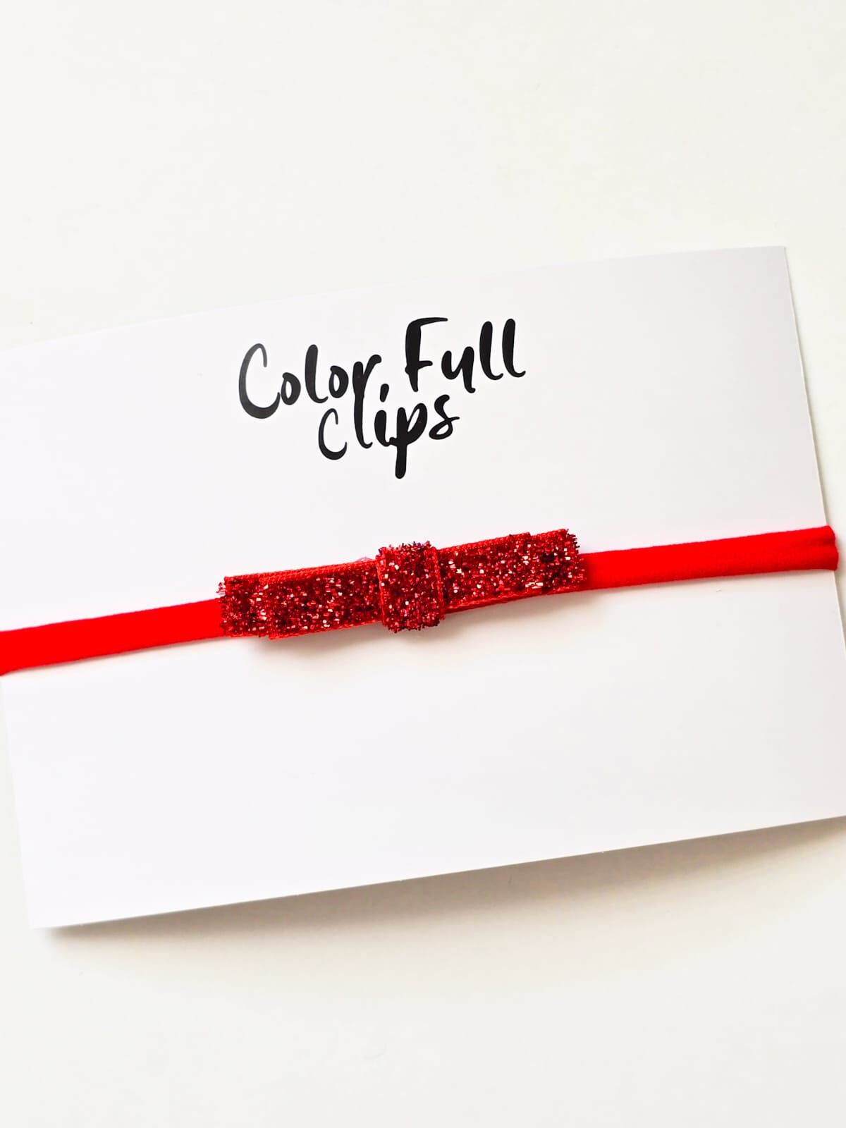 Simli Kırmızı Bebek Bant