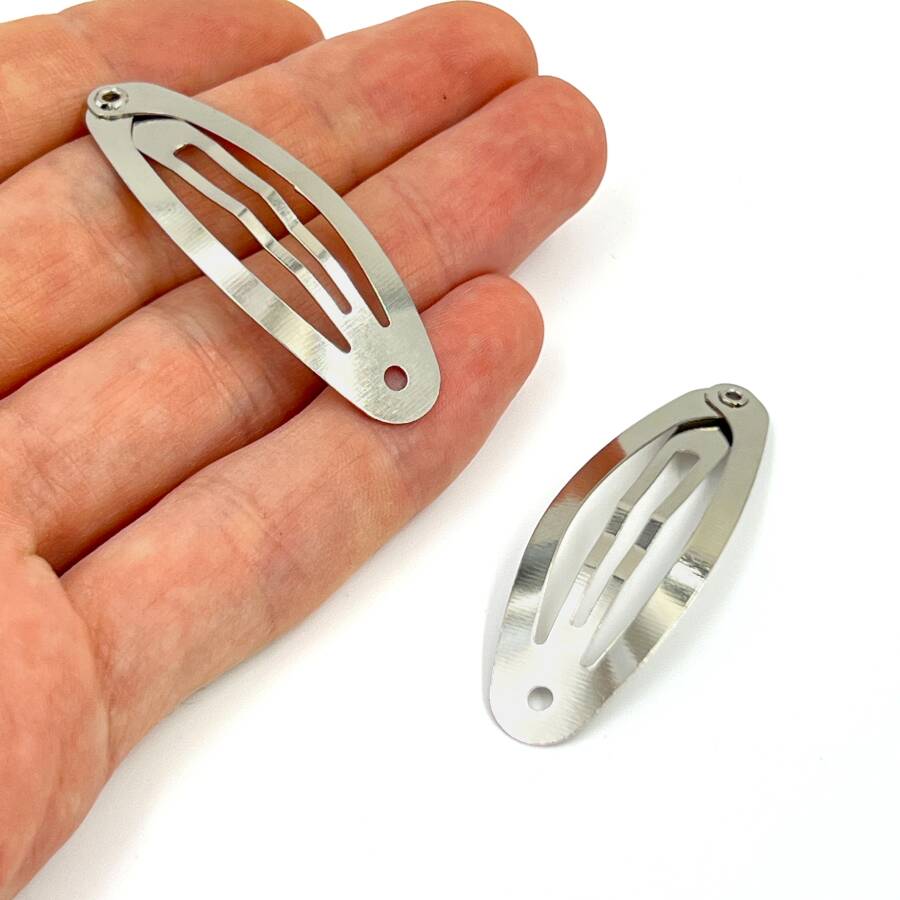 Glitter Animal Desenli 5 cm Çıtçıt Toka 2'li