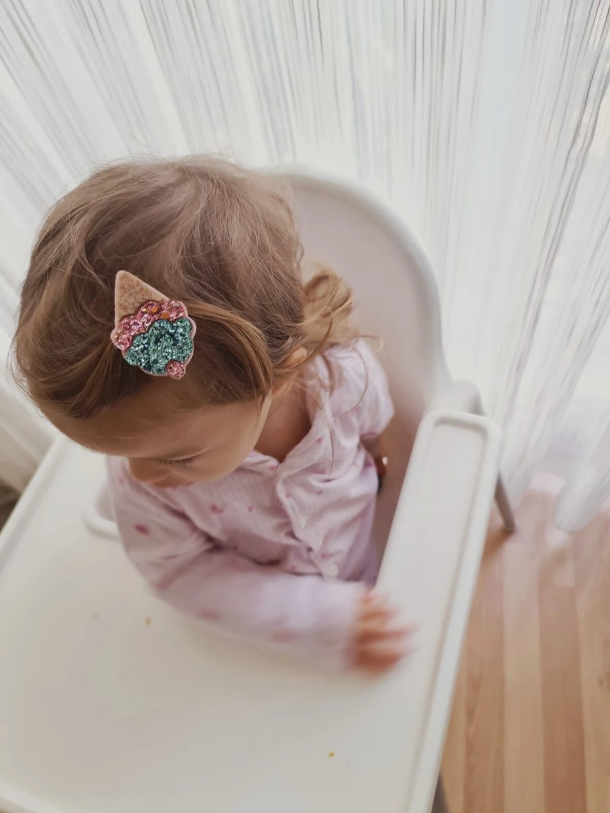 Glitter Dondurma Az Saçlı Bebek Tokası