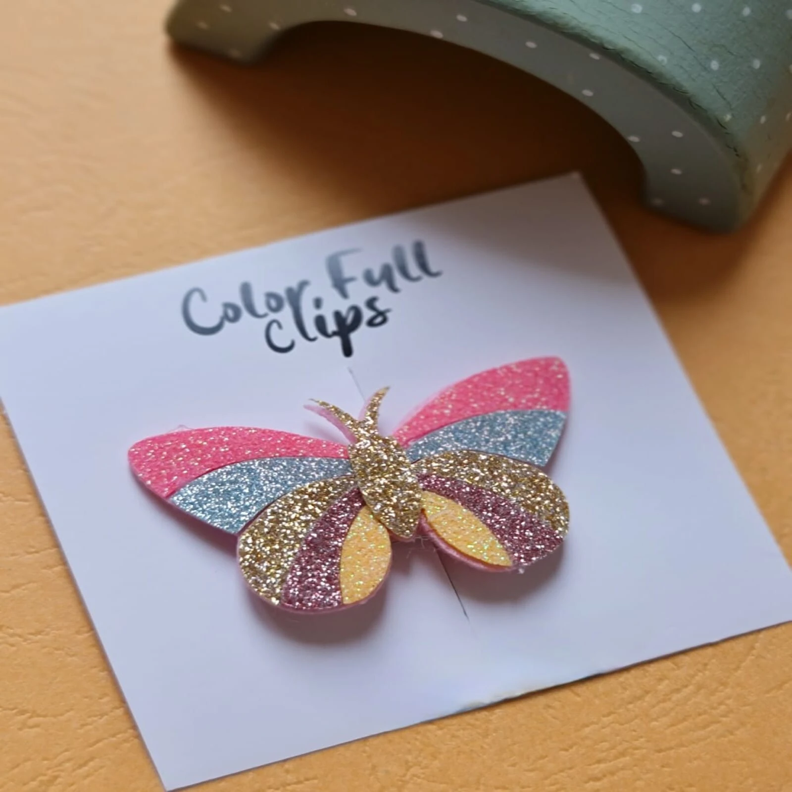 Renkli Kelebek Az Saçlı Bebek Tokası