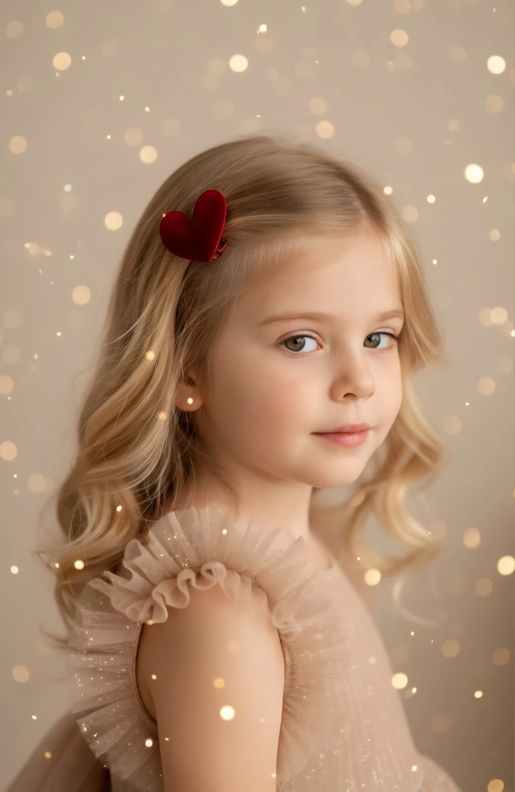 Bordo Kadife Kalp Klips Toka Adet