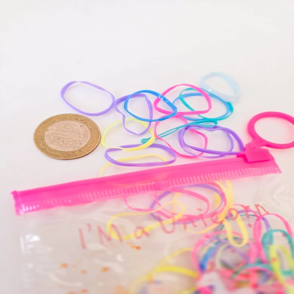 Renkli Lastik Toka Cüzdanlı