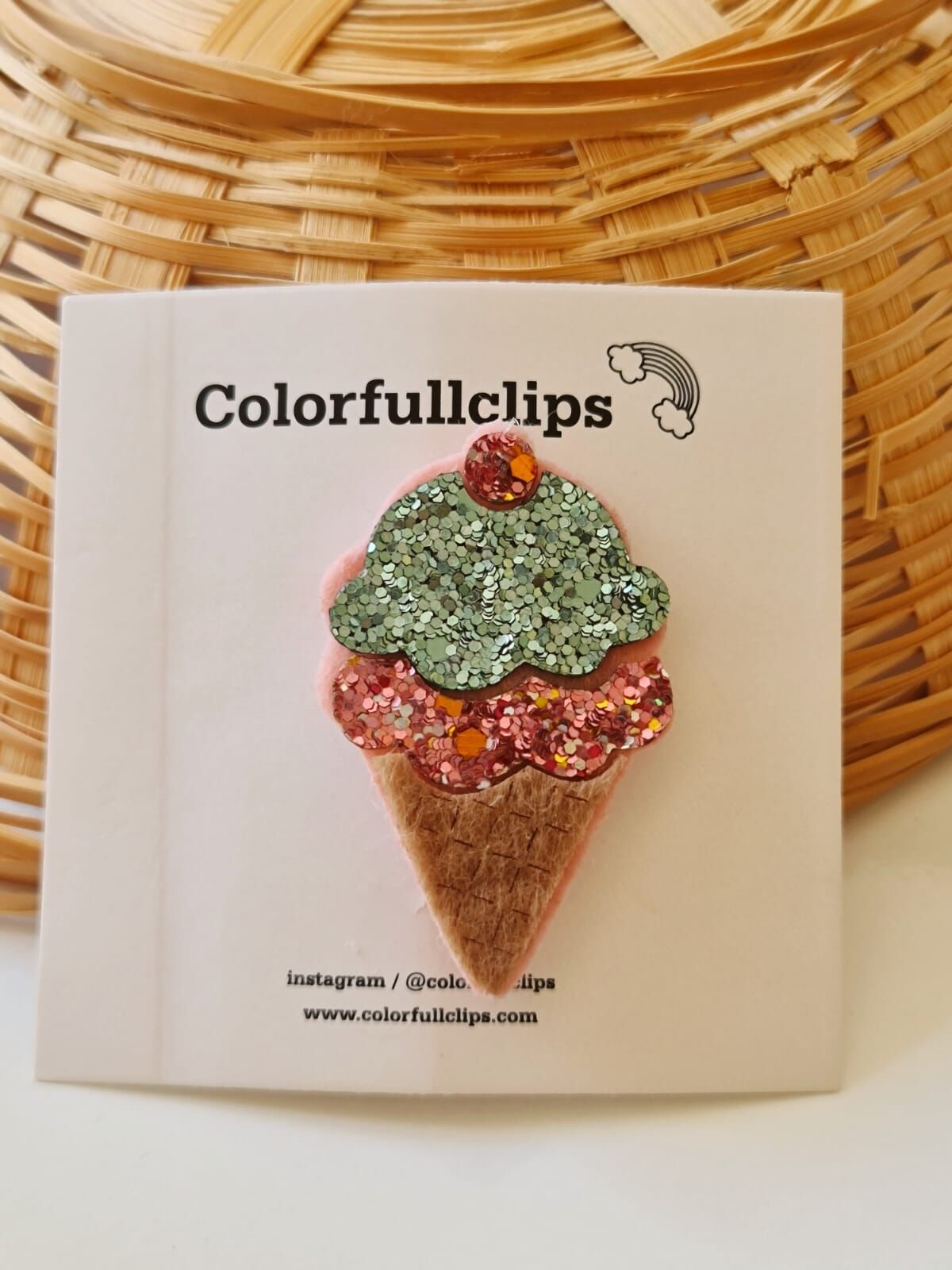 Glitter Dondurma Az Saçlı Bebek Tokası