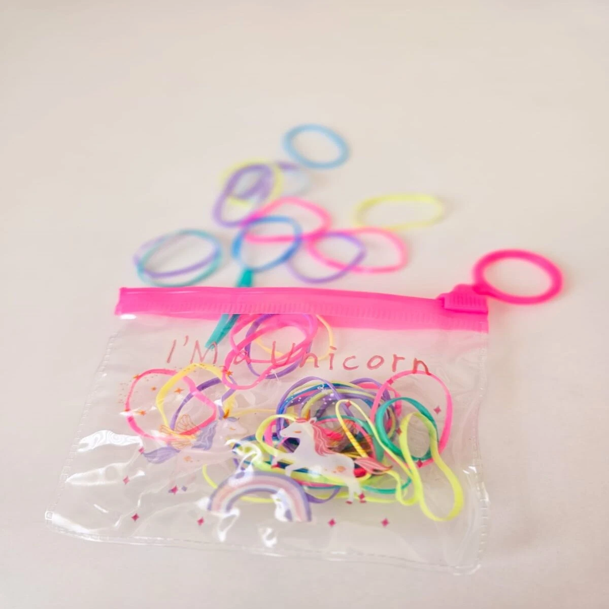 Renkli Lastik Toka Cüzdanlı