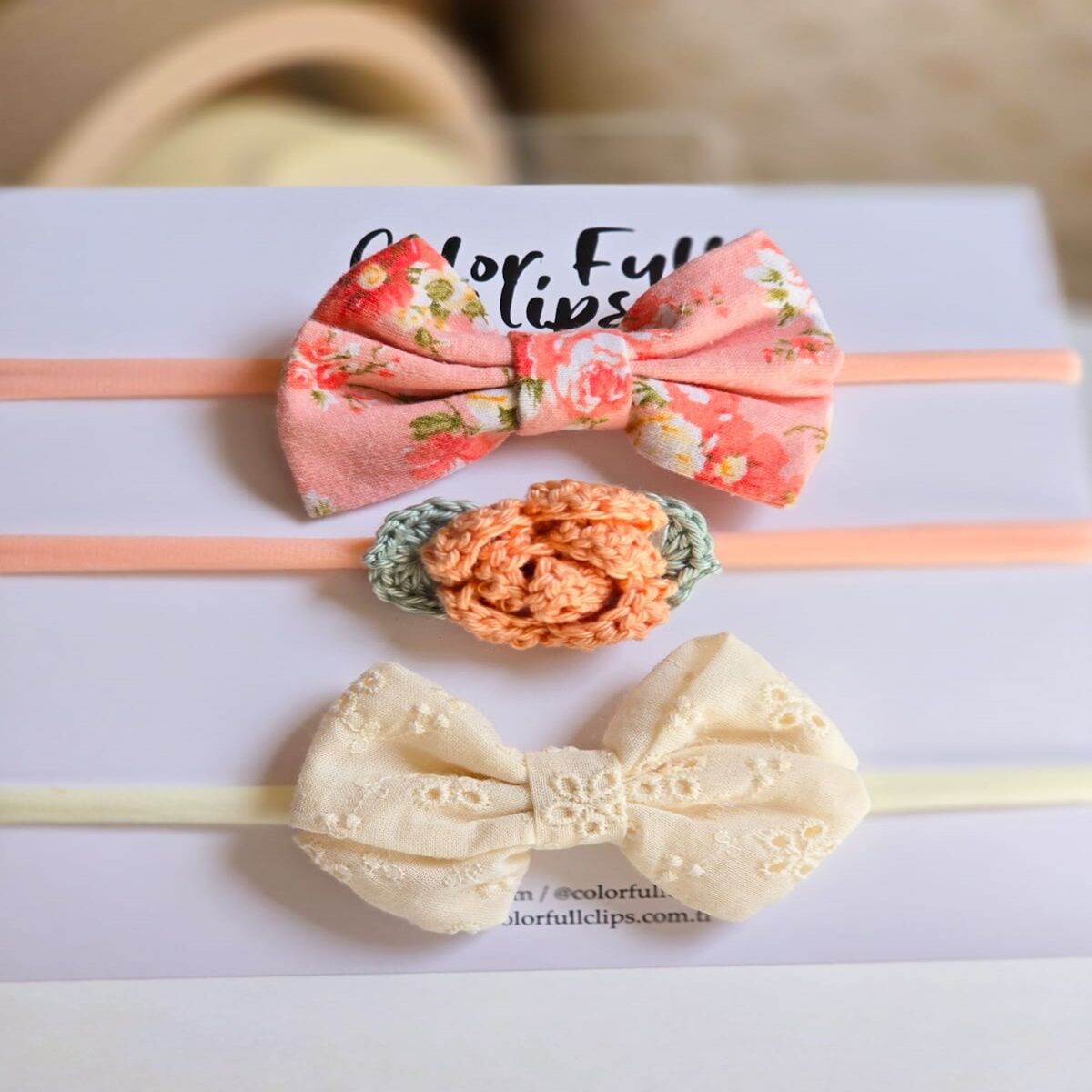 Shabbychic Rose Yavruağzı Bant Set