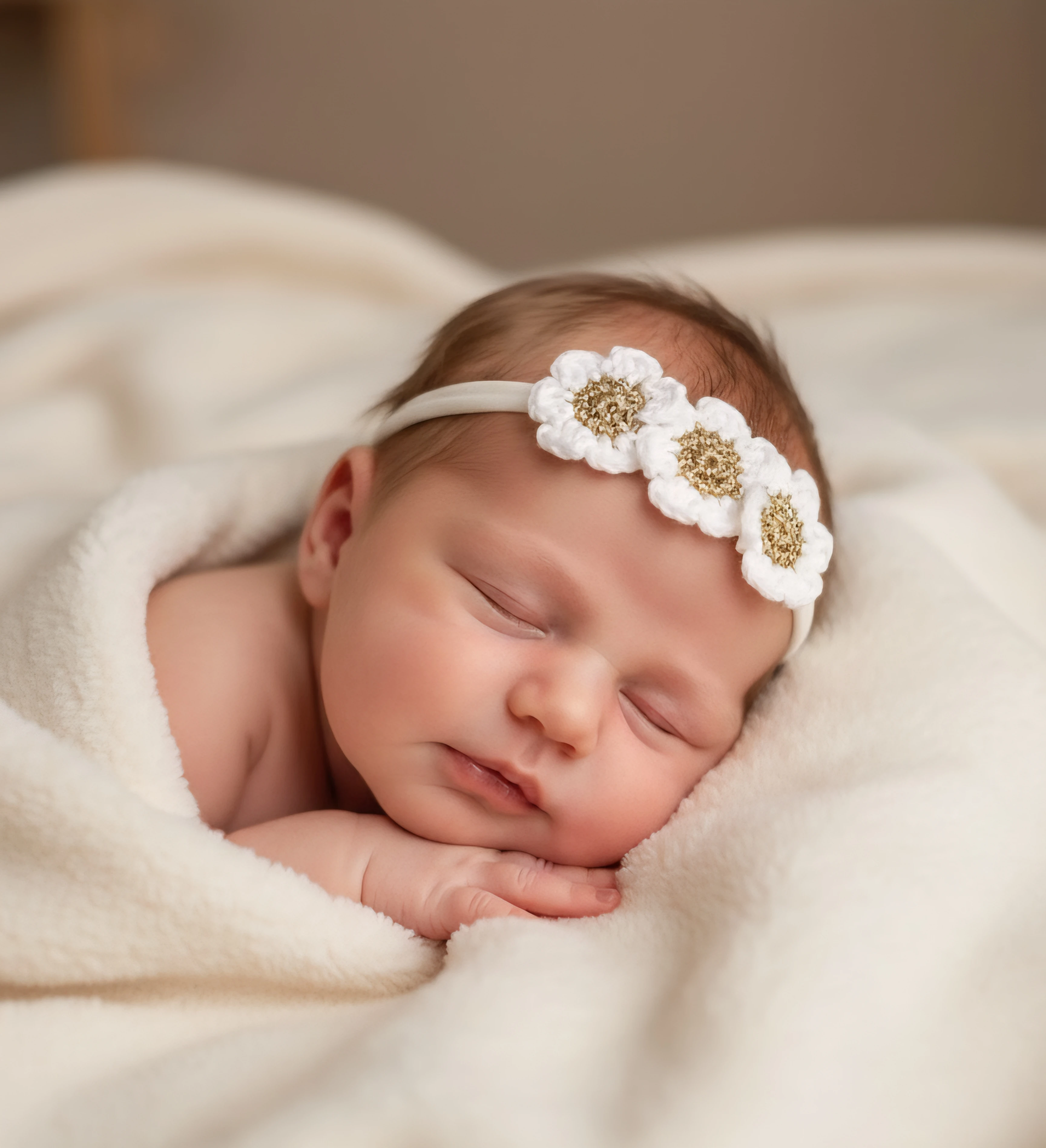 El Örgüsü Gold Detaylı Papatya Bant