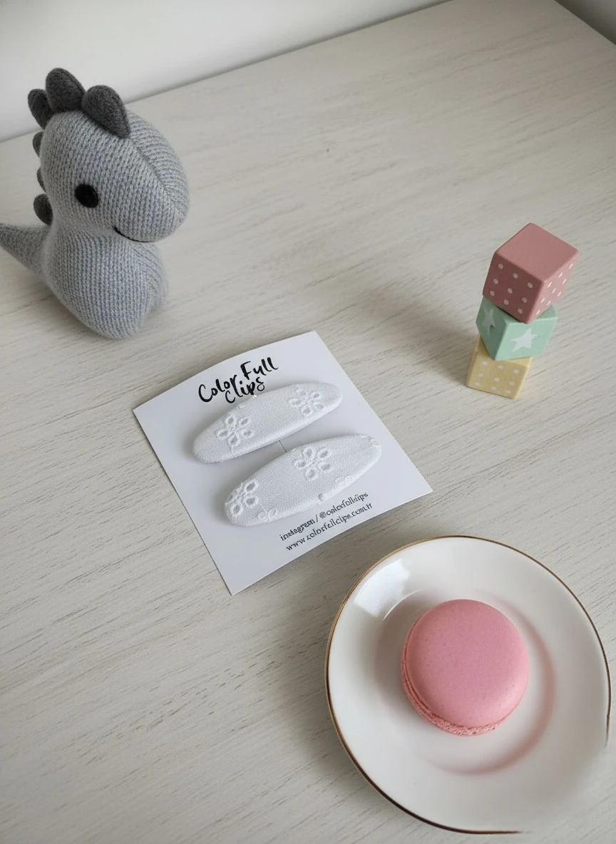 Fisto Çıtçıt Toka Beyaz