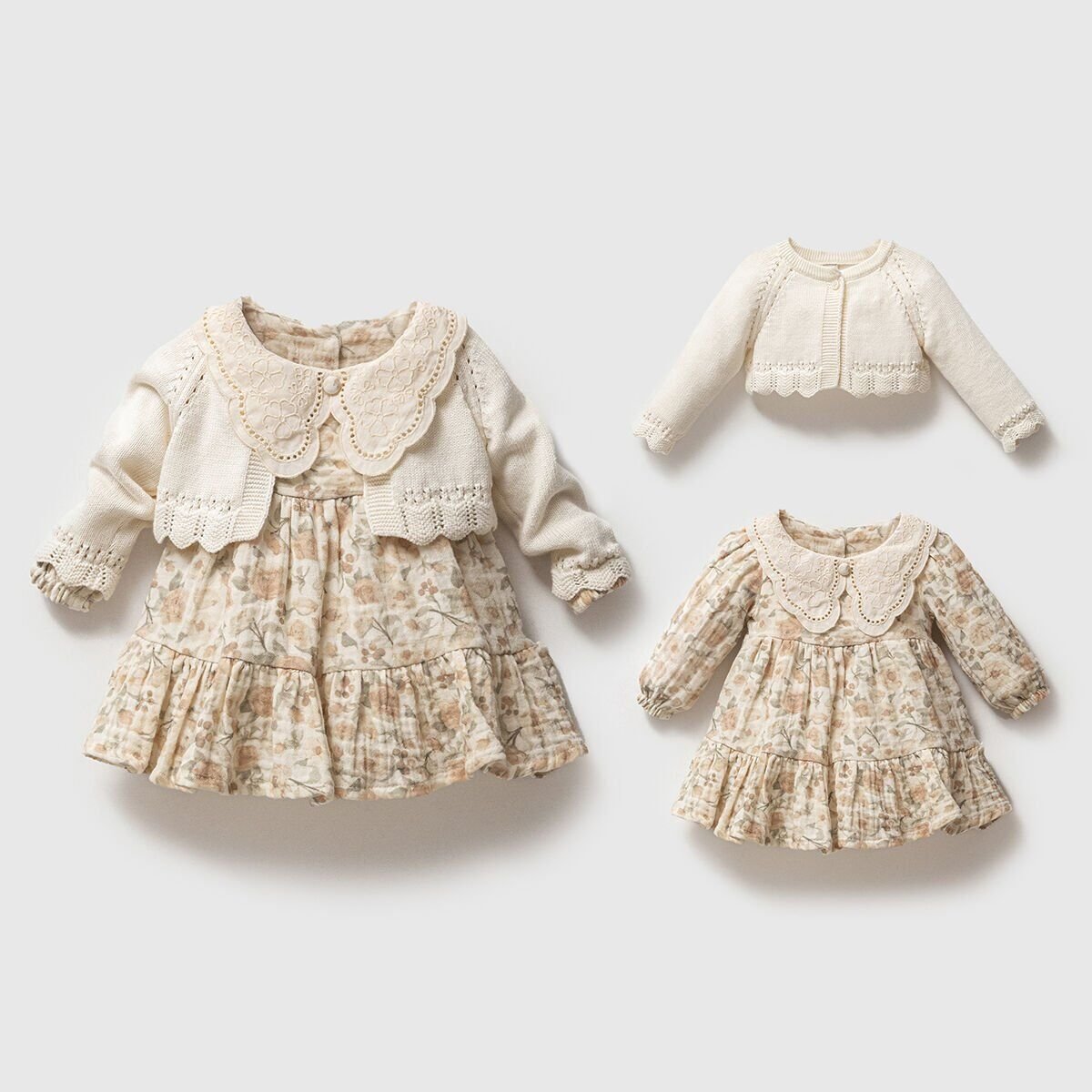 Premium Organik Pamuk Elbise -Triko Celet Takım