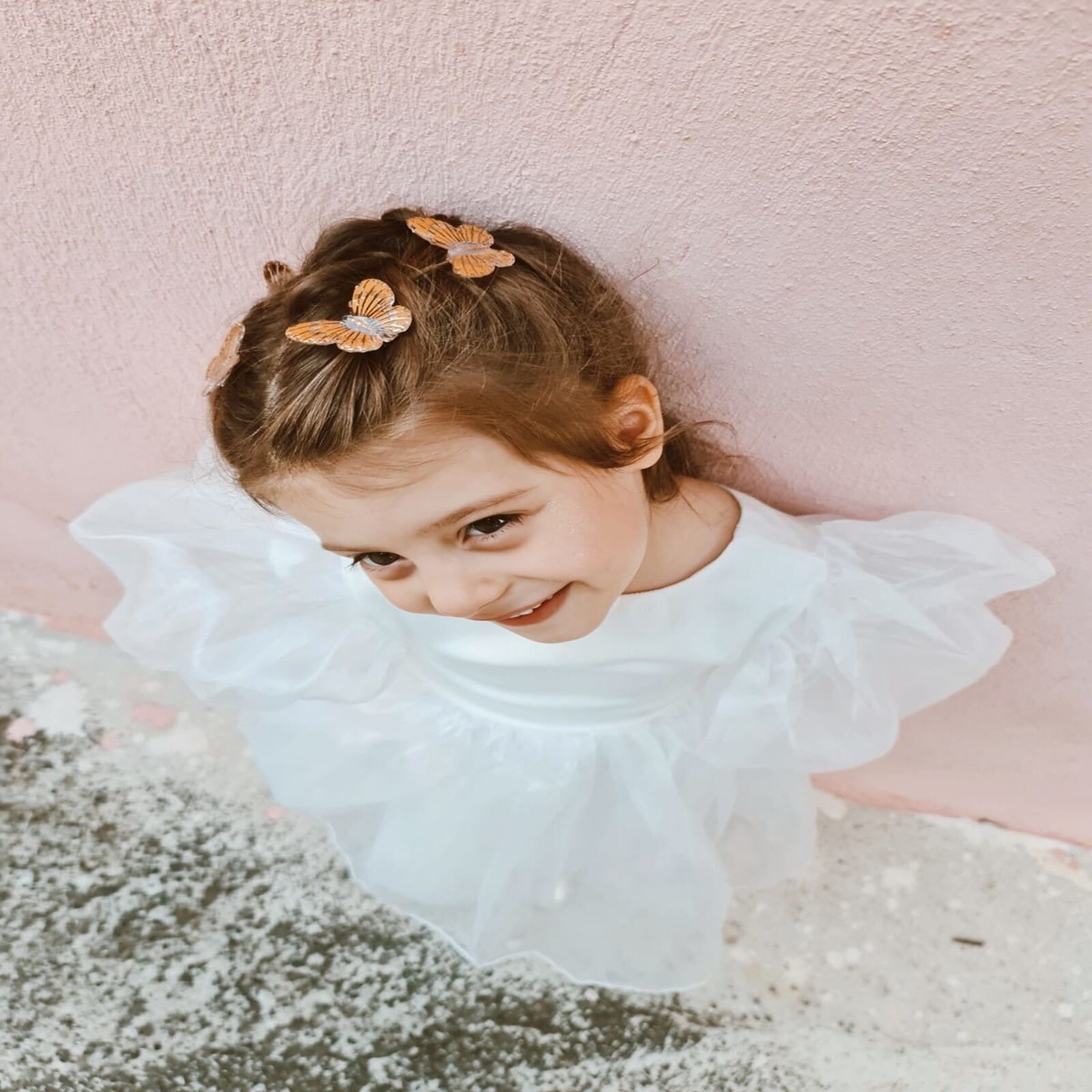 Kelebek Kız Çocuk Ve Kadın Saç Boncuğu Gold