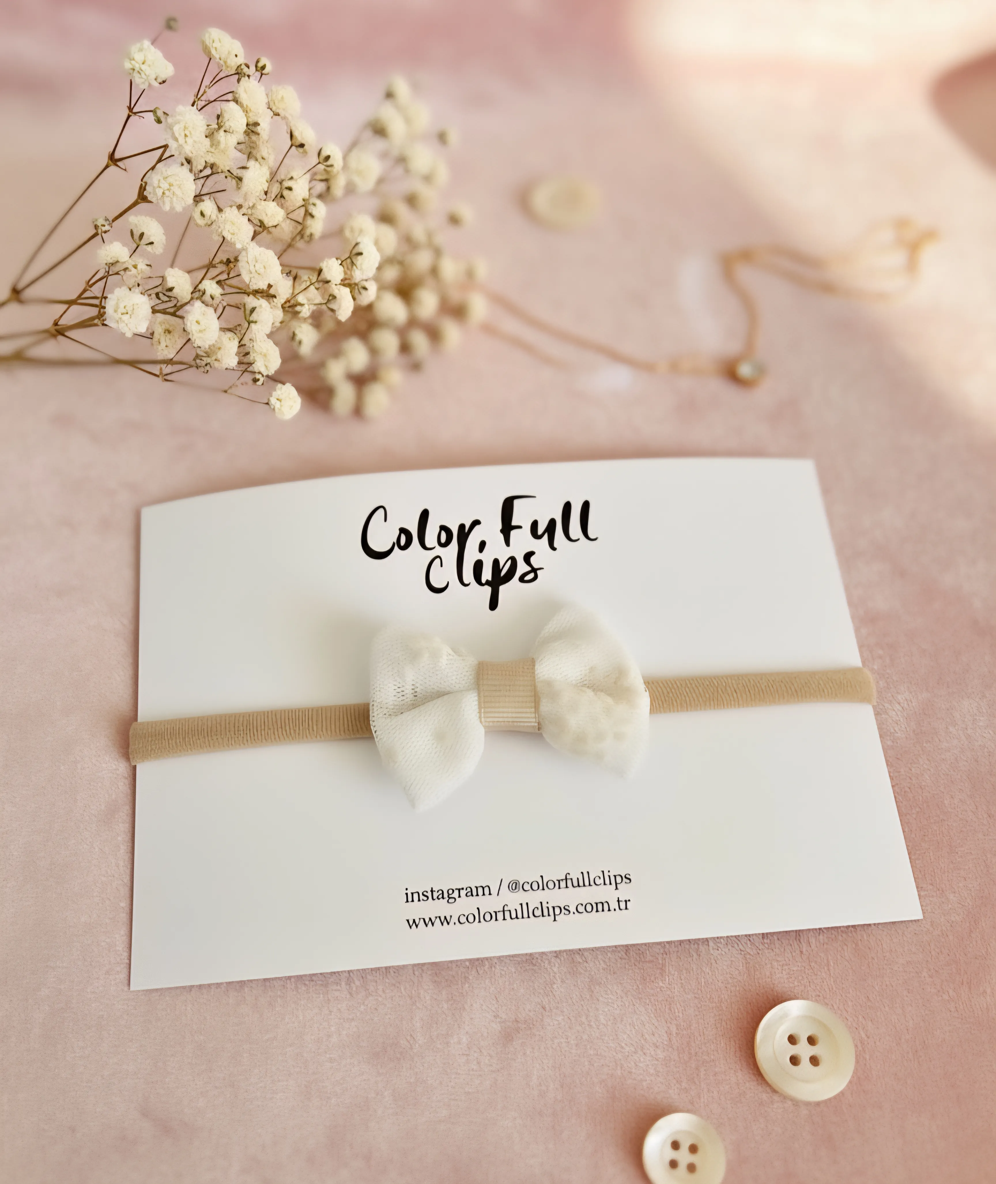 Tül Fiyonk Bebek Bant