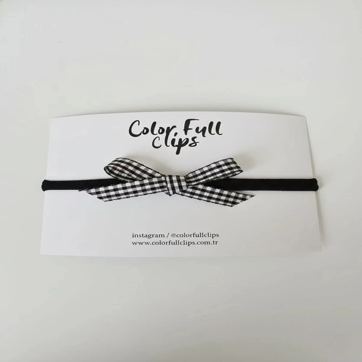 Siyah Pötikare Fiyonk Bant