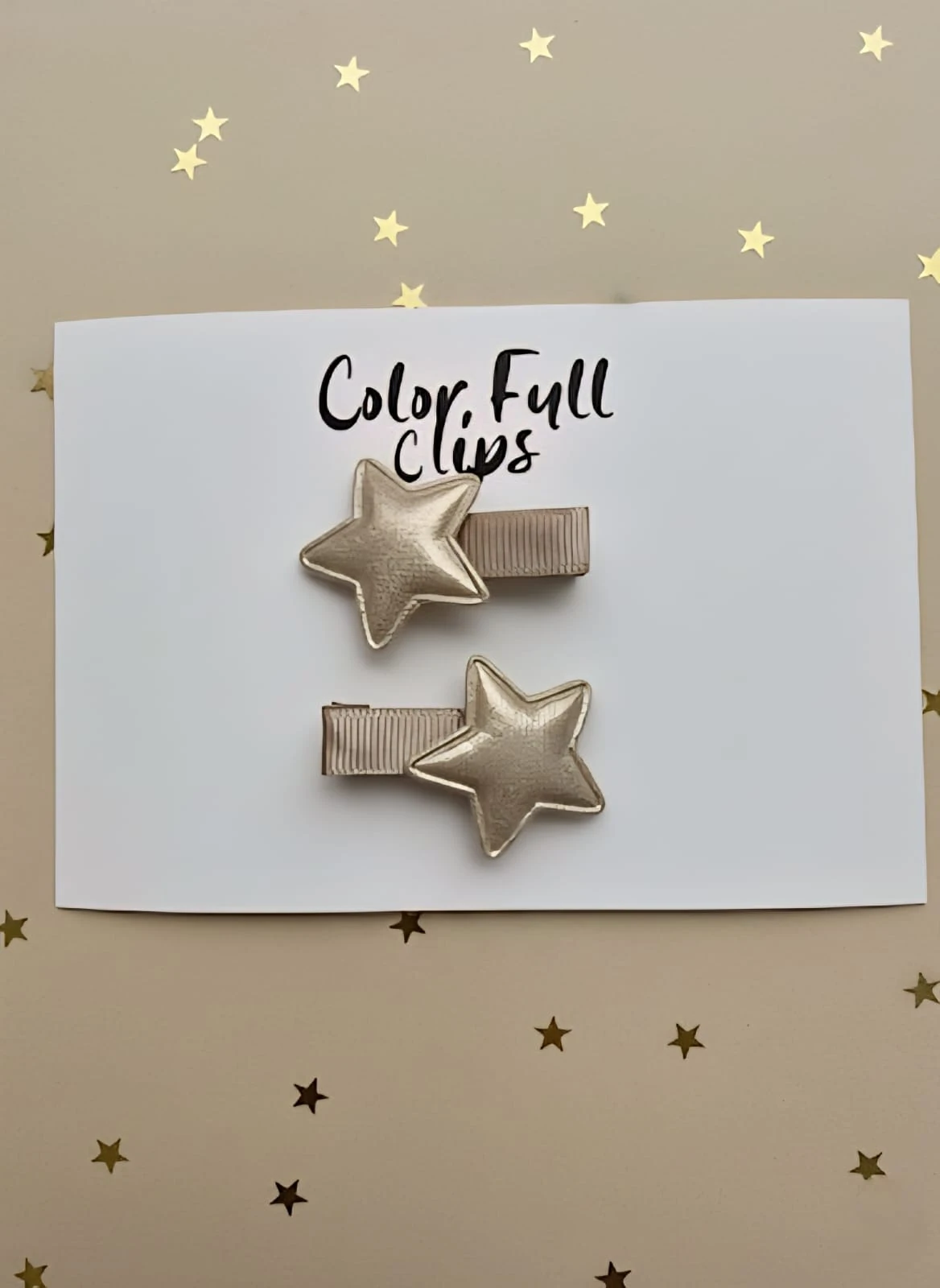 Starsailor 4 cm  Klips Toka Gold İkili