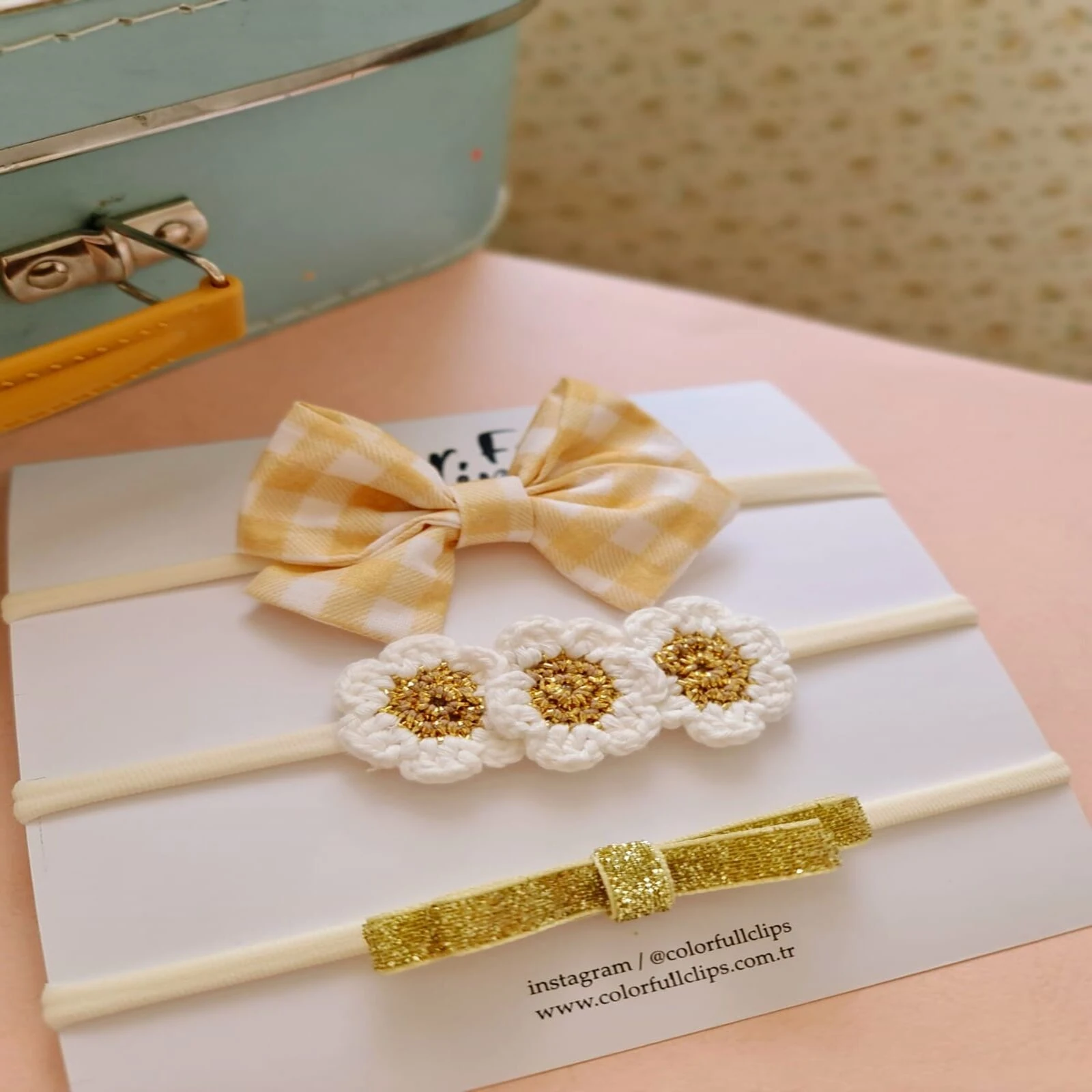 Gold Detaylı 3 'lü Bant Set