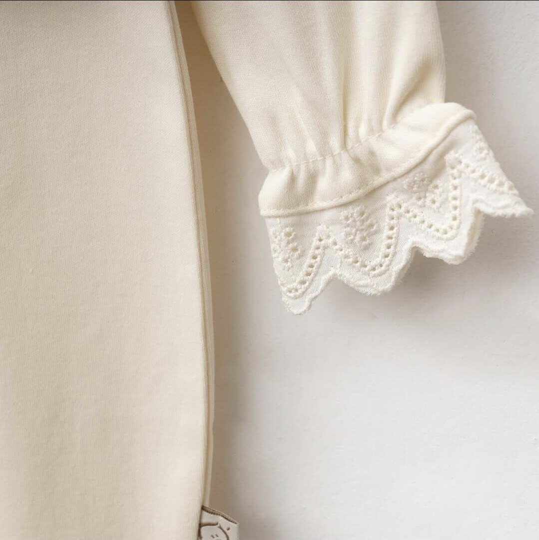 Krem Fistolu Leopar Desenli Tulum