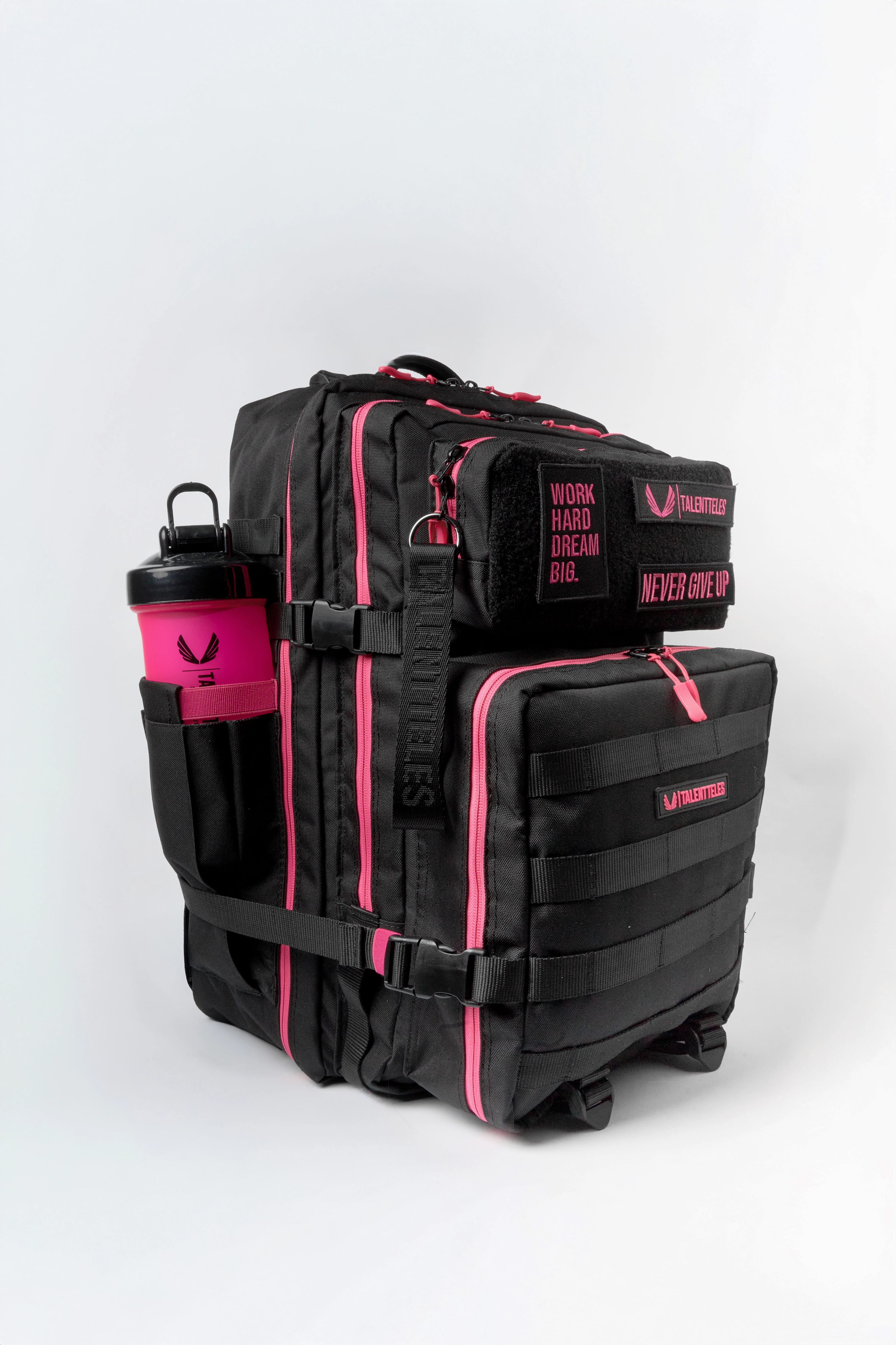 Pink Black 50L Termal Yemek Bölmeli Sırt Çantası