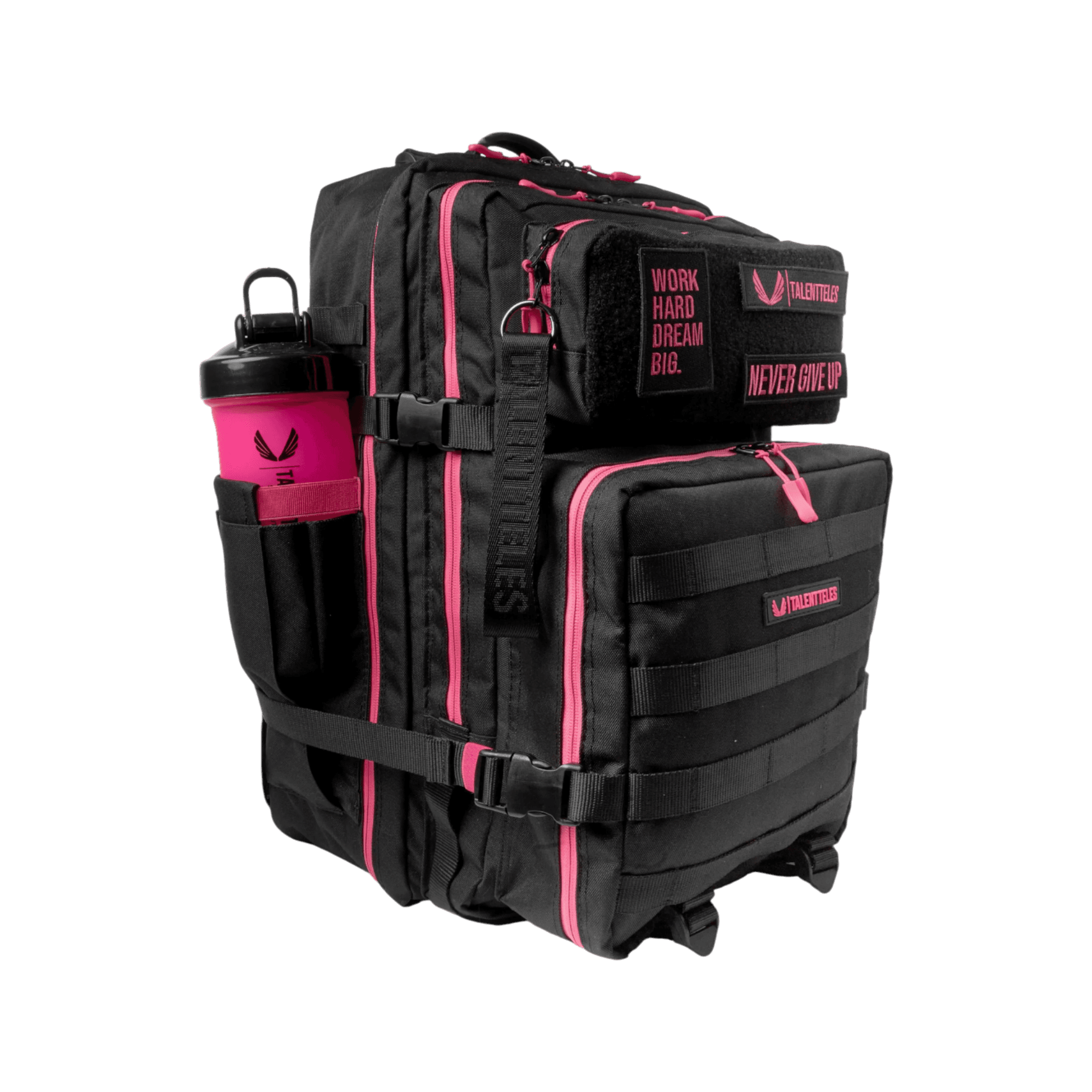 Pink Black 30L Termal Yemek Bölmeli Sırt Çantası
