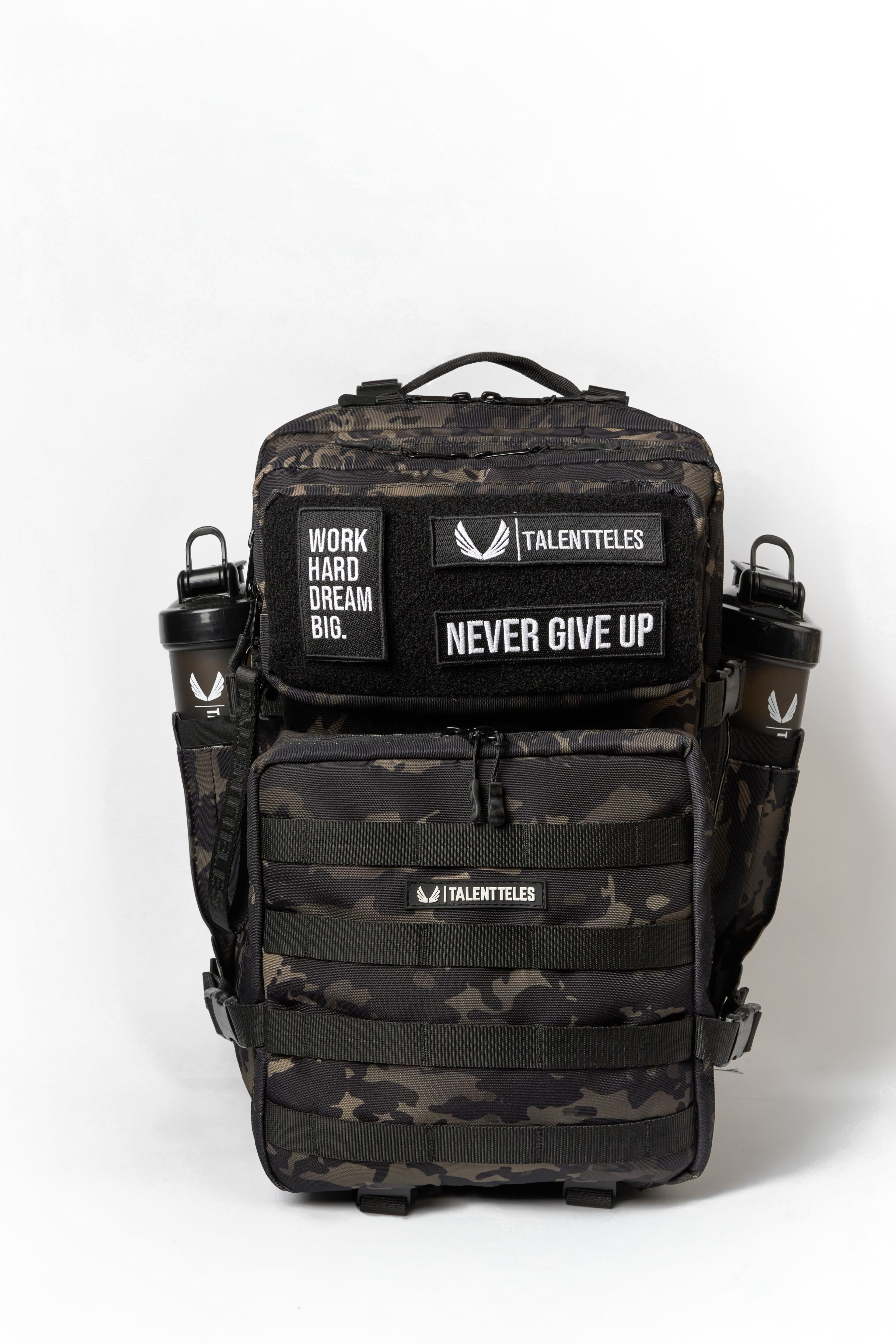Camo Black 30L Termal Yemek Bölmeli Sırt Çantası