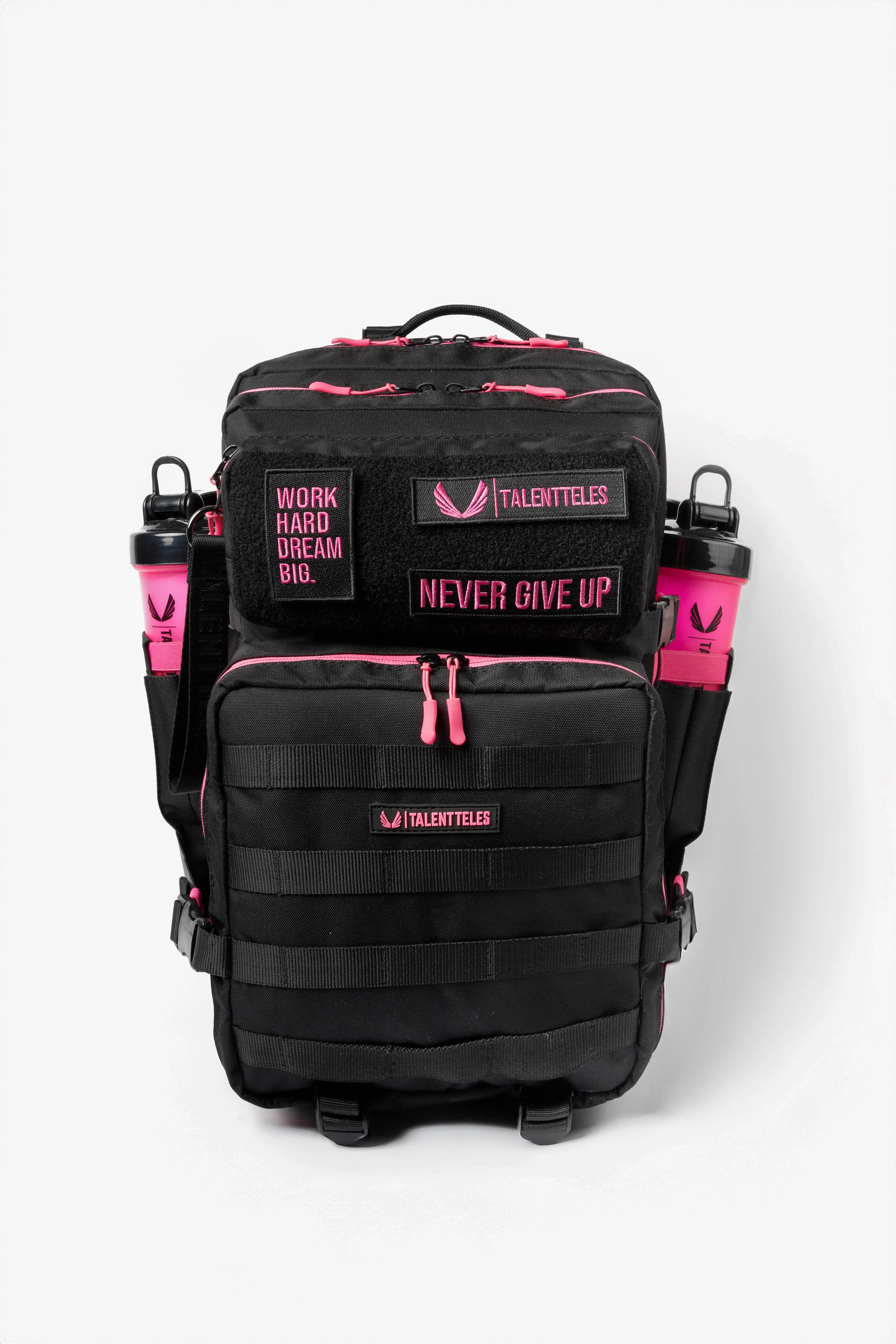 Pink Black 50L Termal Yemek Bölmeli Sırt Çantası