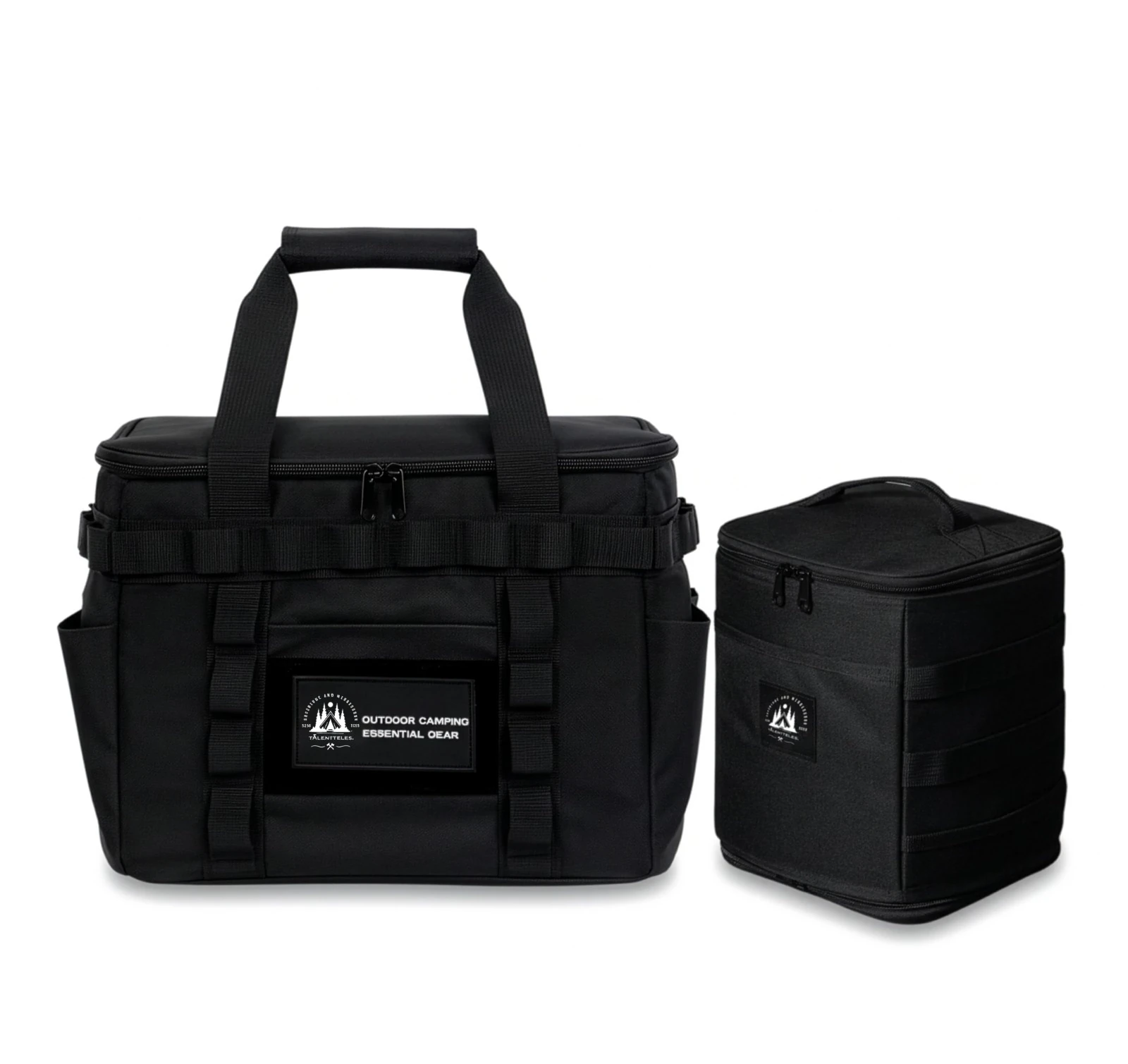 İkili Kamp Malzeme Çantası Seti Gr1 & Gr8 - Black