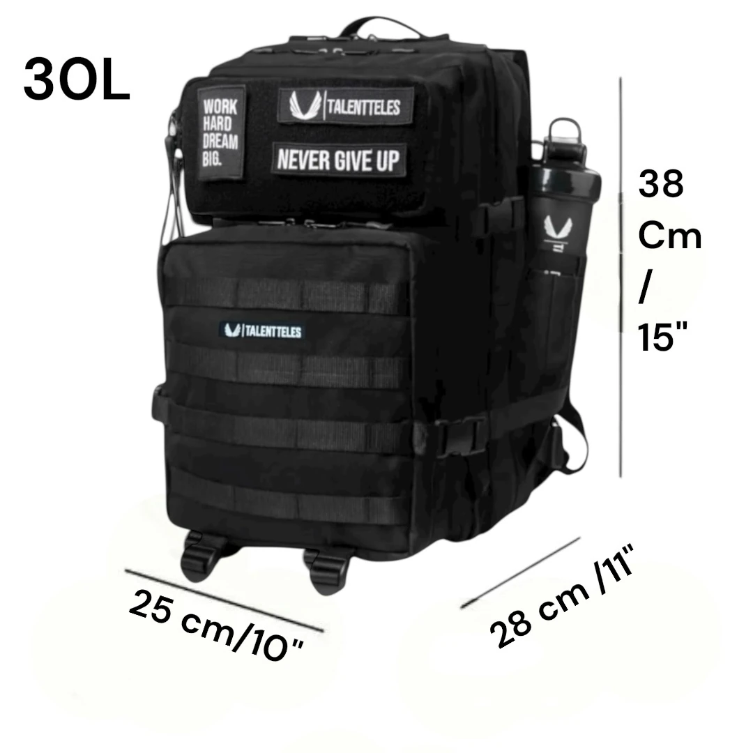 Pink Black 30L Termal Yemek Bölmeli Sırt Çantası