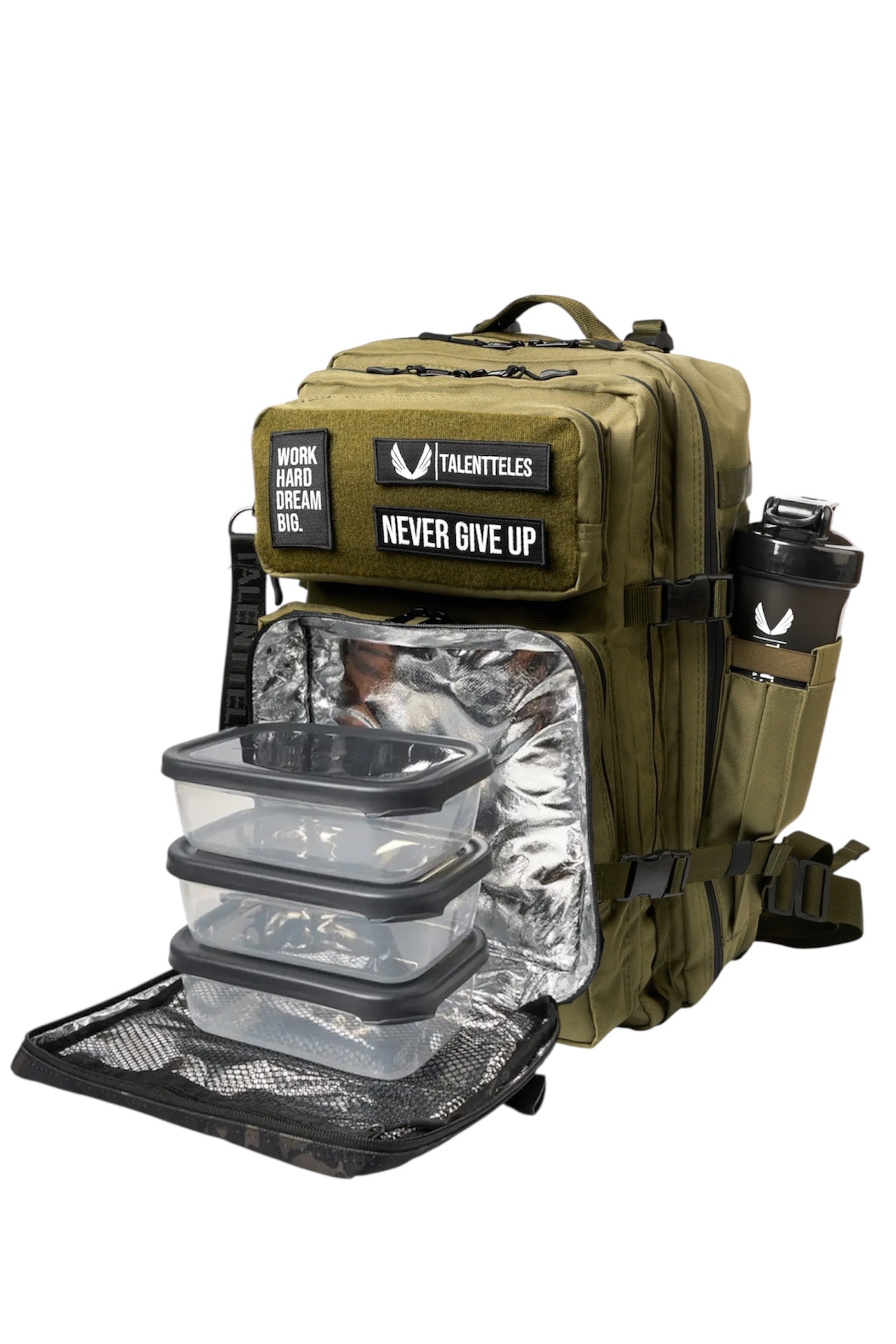 SOLDIER GREEN 30L TERMAL YEMEK BÖLMELİ SIRT ÇANTASI