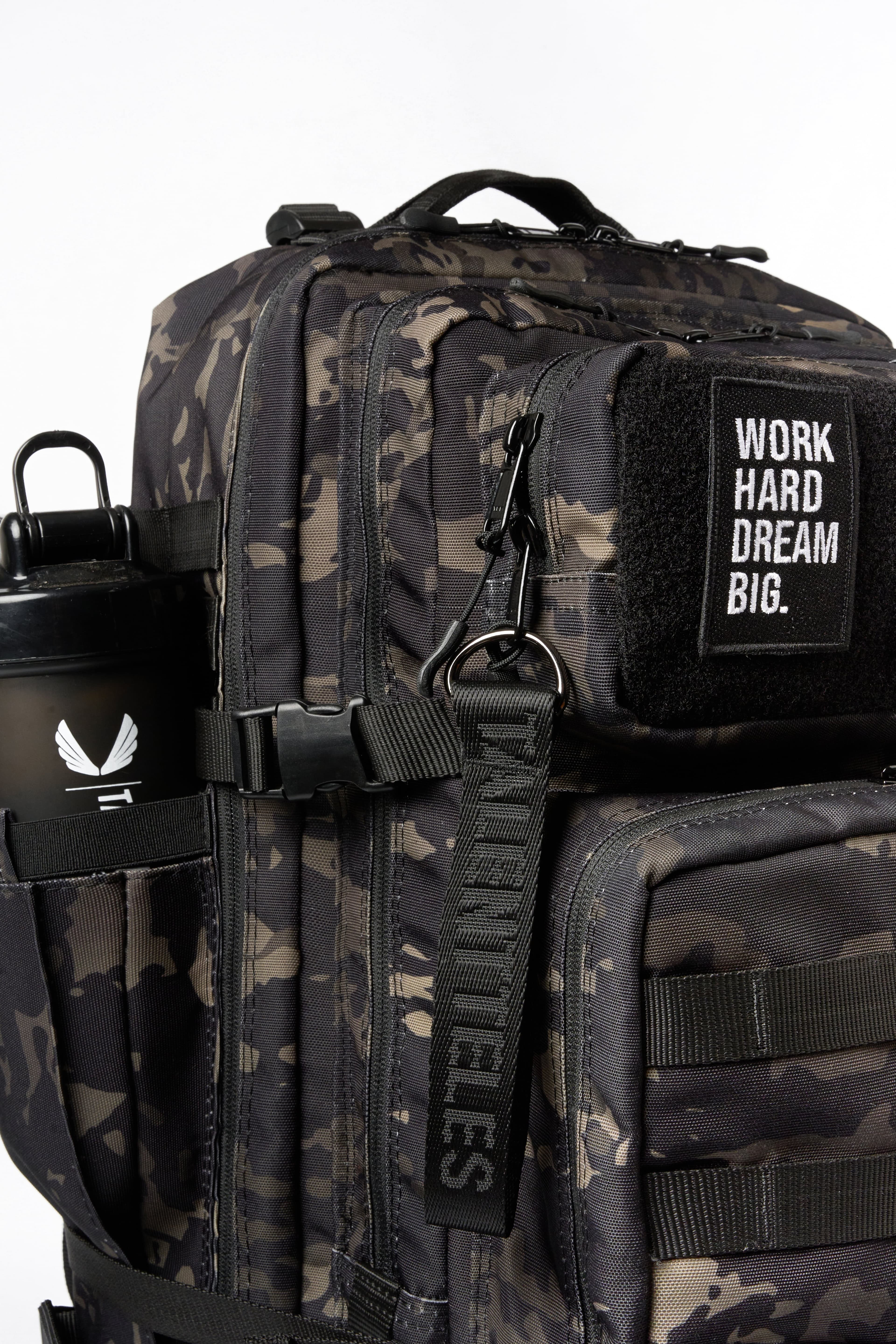 Camo Black 30L Termal Yemek Bölmeli Sırt Çantası