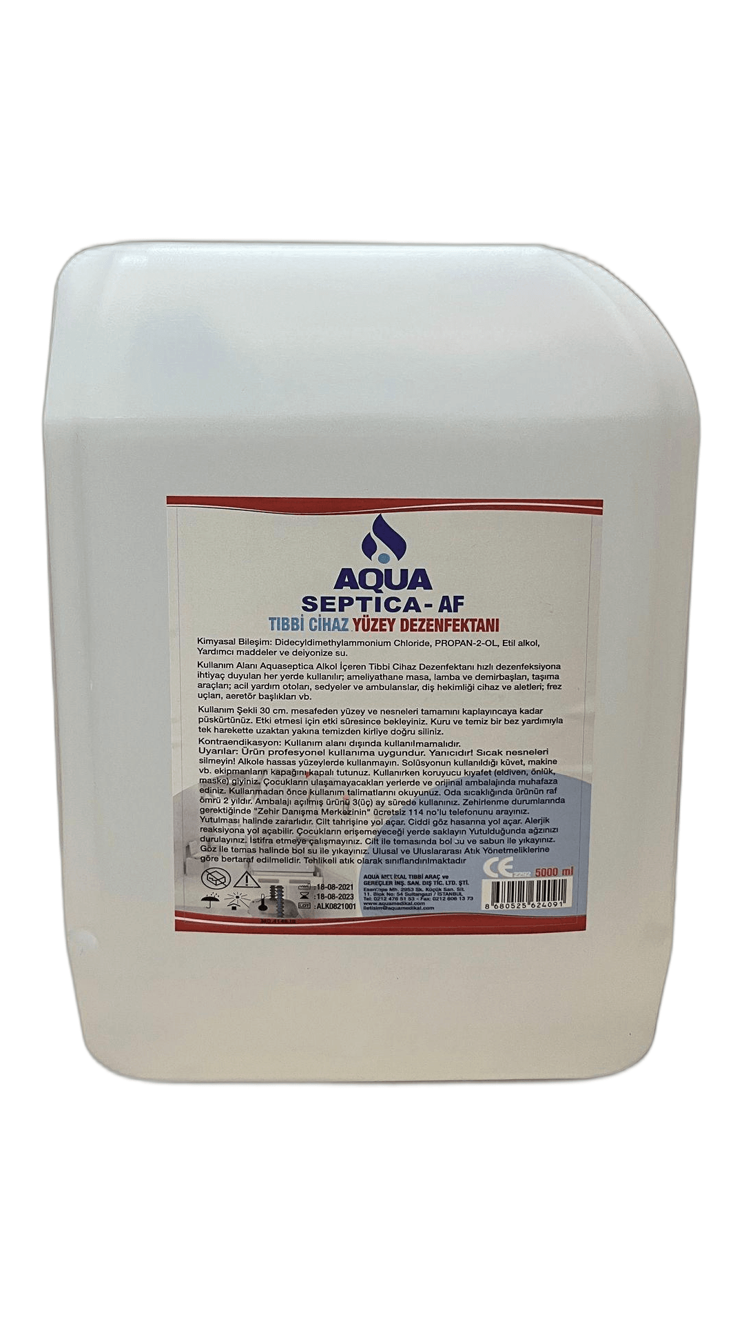 Aqua Tıbbi Cihaz Yüzey Dezenfektanı 5000 ml