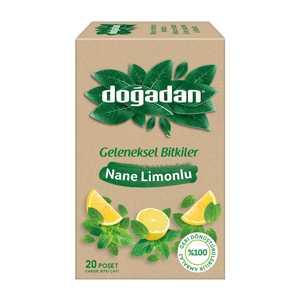 Doğadan Geleneksel Bitkiler Nane Limonlu 20'li