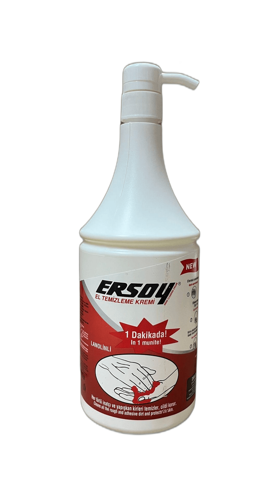 Ersoy El Temizleme Kremi 1 Lt. Pompalı