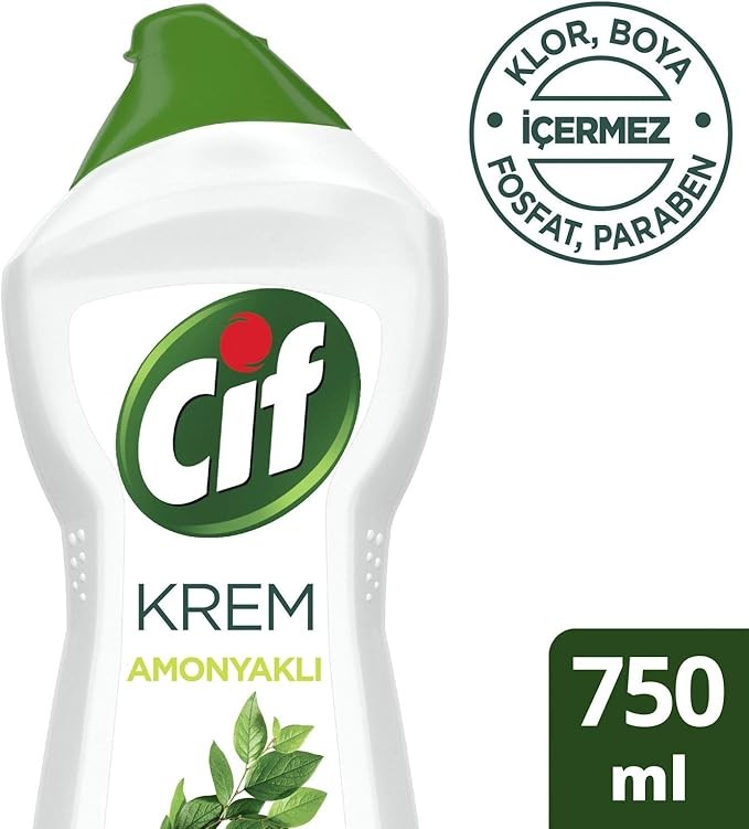 Cif Krem Yeni Nesil Yüzey Temizleyici Amonyak 750 ml