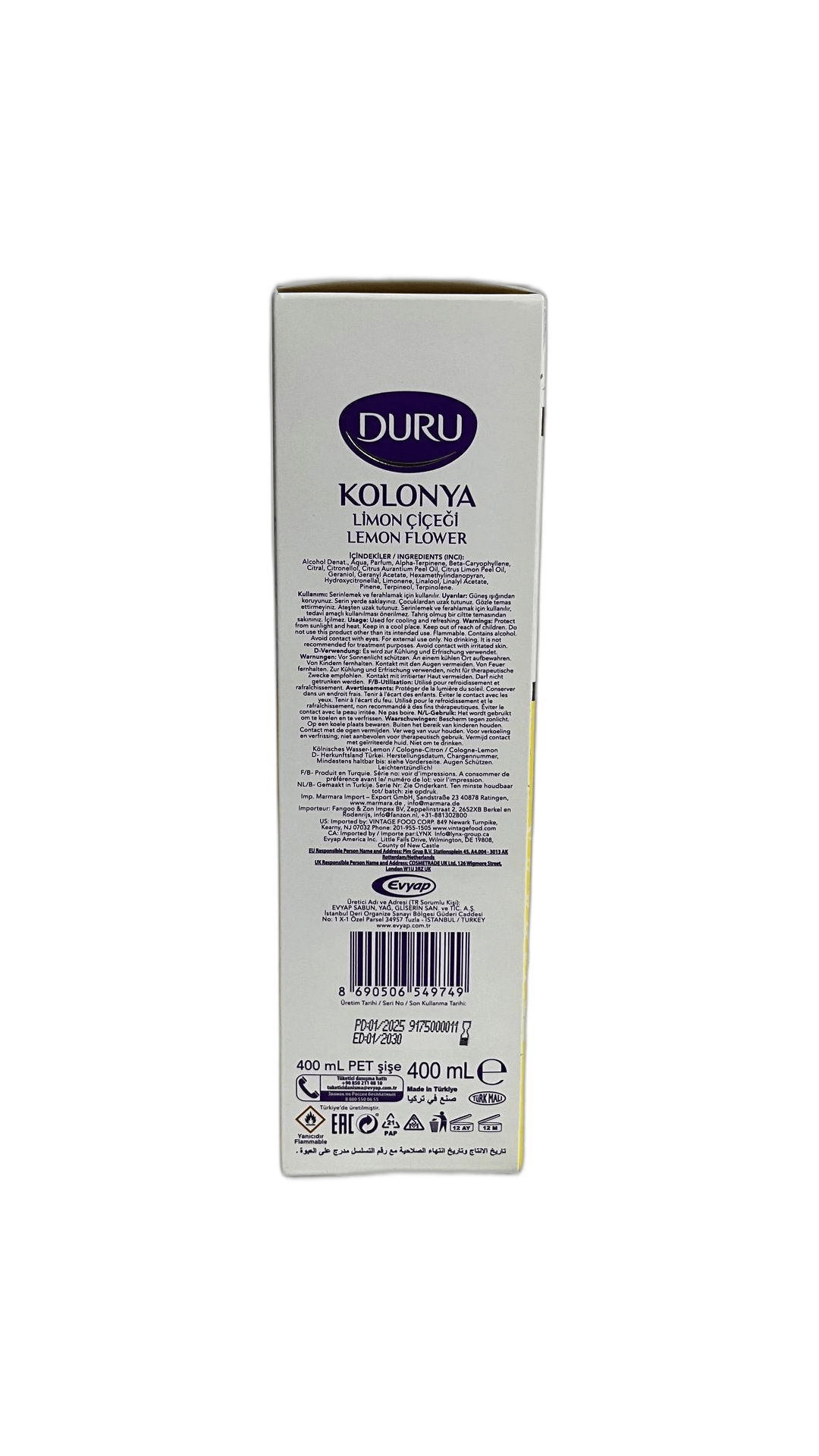 Duru Limon Kolonyası 400 ml