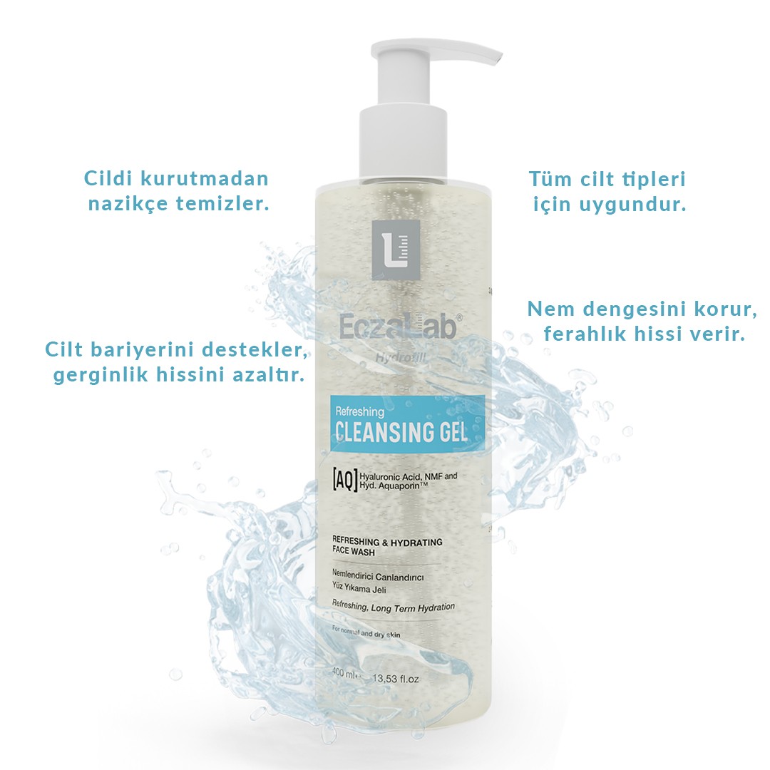 Hydrofill Refreshing Cleansing Gel | Nemlendirici Canlandırıcı Temizleme Jeli | Tüm Cilt Tipleri | 400ML