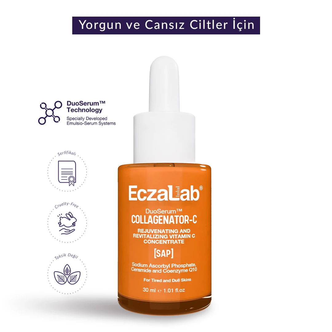 Renewage Collagenator Duoserum® 30ml  | C Vitaminli Kolajen Destekleyici & Sıkılaştırıcı Cilt Serumu