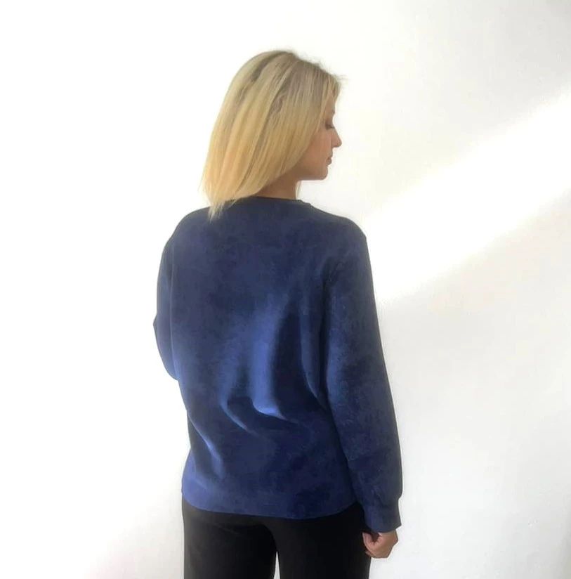 Mavi Uzun Kol Sweatshirt