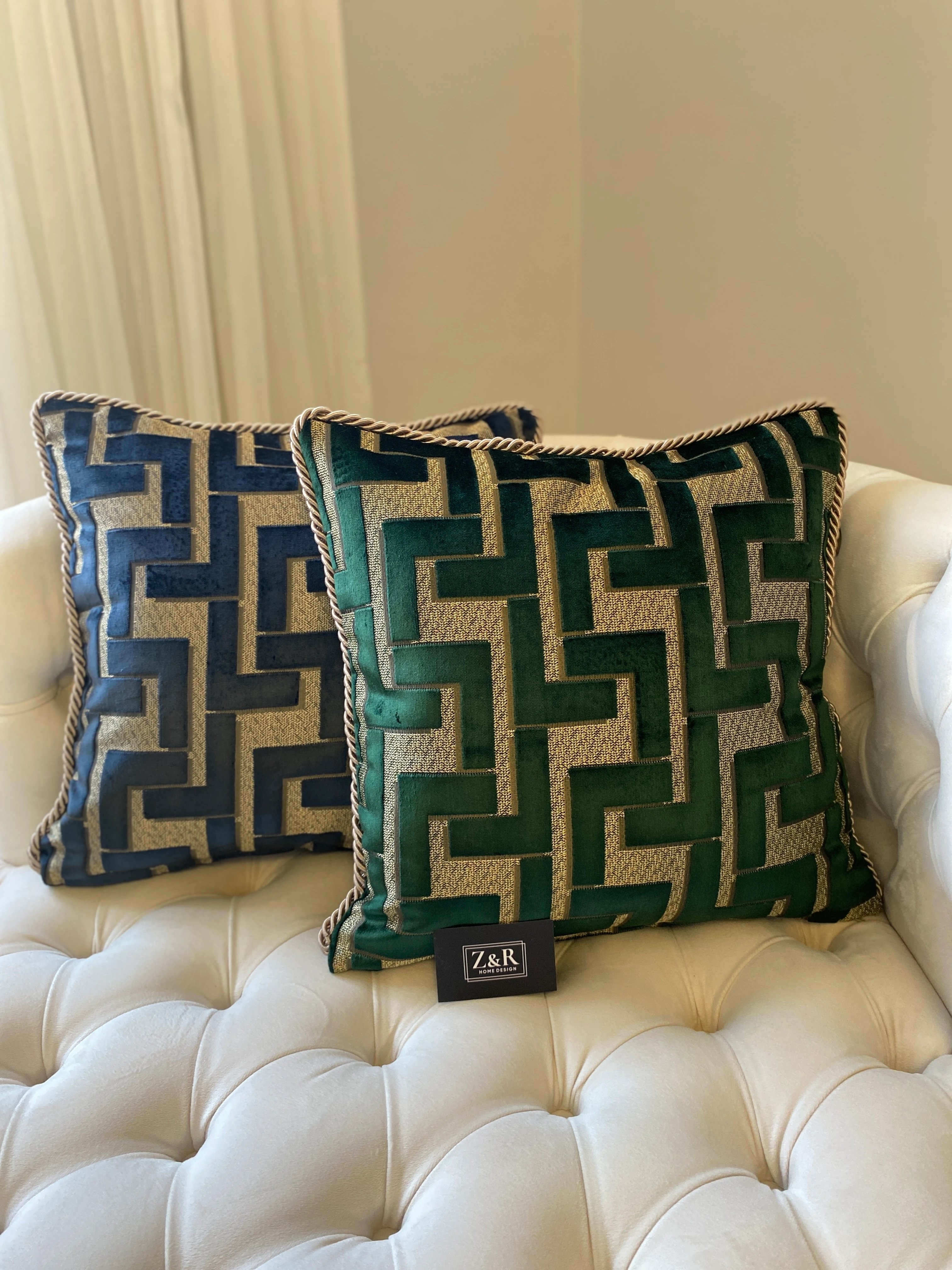 Kadife Kırlent Kılıfı